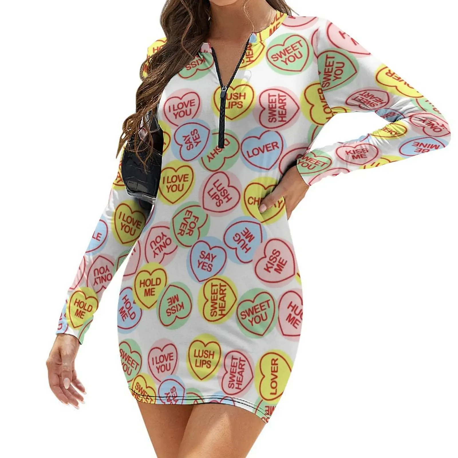 love hearts Long-Sleeve Bodycon Dress loose women's dress Women's summer dress dresses for woman 2024
love hearts Long-Sleeve Bodycon Dress loose women's dress Women's summer dress dresses for woman 2024