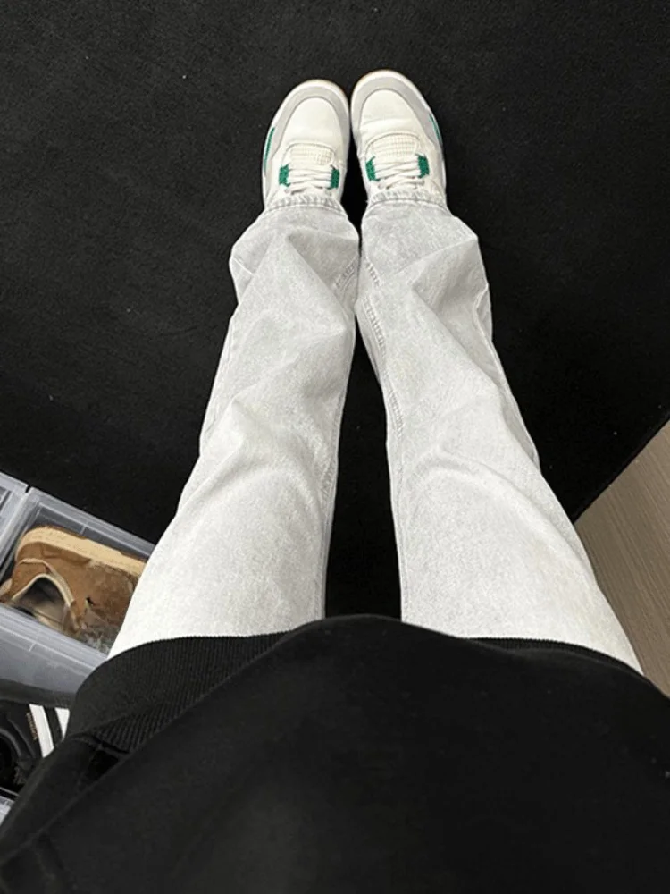 Cleanfit Men's Light ey Denim Jeans High Street Straight Leg Long Leg Effect Micro Flared Pants Spring Autumn Seasonal Wear
Cleanfit Men's Light ey Denim Jeans High Street Straight Leg Long Leg Effect Micro Flared Pants Spring Autumn Seasonal Wear