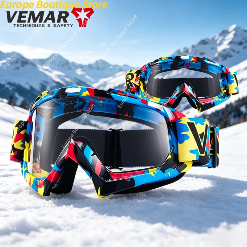 VEMAR Motorcycle Goggles Motocross Off Road Ski Glasses Anti Fog Riding Eyewear Outdoor Biker Protective Goggles
VEMAR Motorcycle Goggles Motocross Off Road Ski Glasses Anti Fog Riding Eyewear Outdoor Biker Protective Goggles
