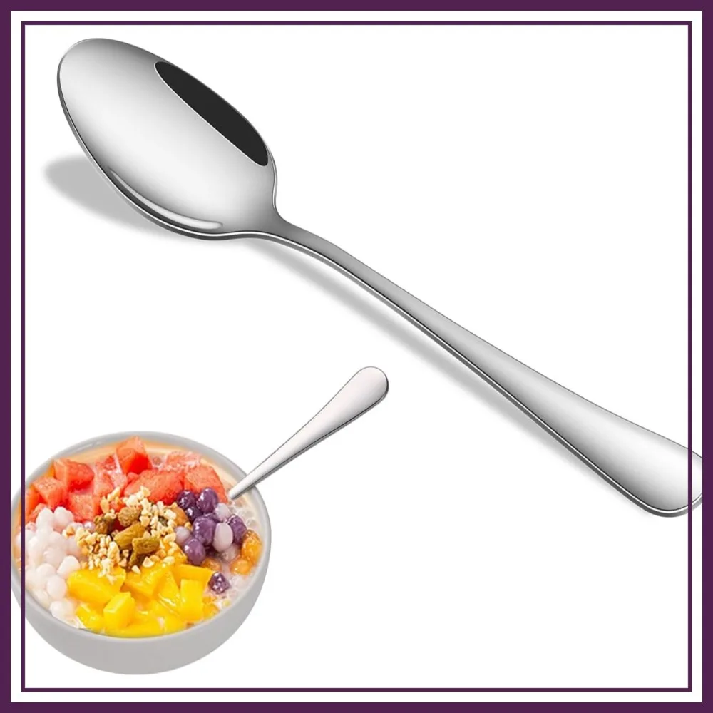8-Piece 6.7-Inch Stainless Steel Teaspoons, Dishwasher Safe Silverware Spoons for Dining, Kitchen, Restaurant
8-Piece 6.7-Inch Stainless Steel Teaspoons, Dishwasher Safe Silverware Spoons for Dining, Kitchen, Restaurant