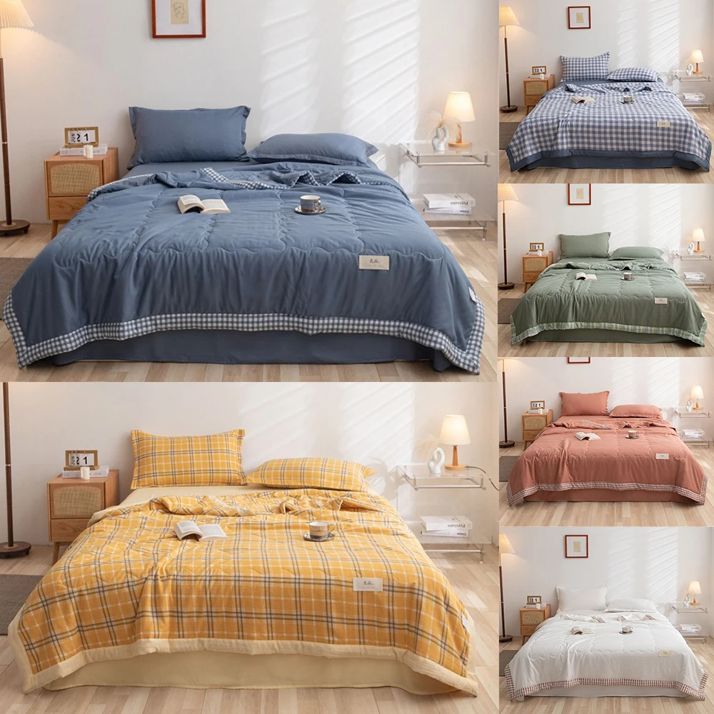 1PC Summer Air Conditioning Washed Cotton Cover Blanket Machine Washable Double Cooling Quilt Core Double-Sided Extra LargeQuilt
1PC Summer Air Conditioning Washed Cotton Cover Blanket Machine Washable Double Cooling Quilt Core Double-Sided Extra LargeQuilt