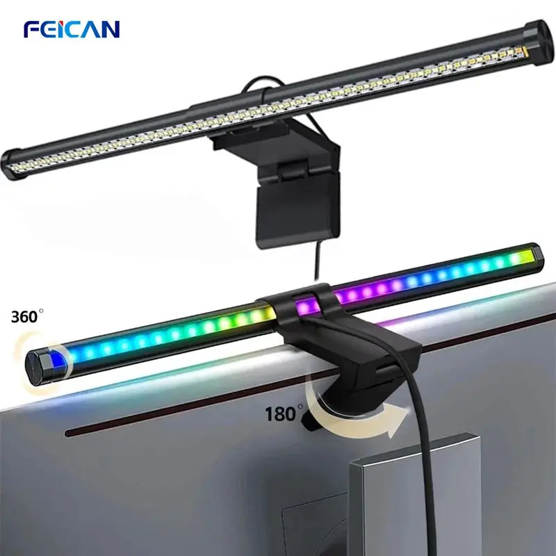 Computer Monitor Light Bar Eye-Caring Adjustable Color 2700K-5000K Stepless Dimming Home Office Gaming Type-C
Computer Monitor Light Bar Eye-Caring Adjustable Color 2700K-5000K Stepless Dimming Home Office Gaming Type-C