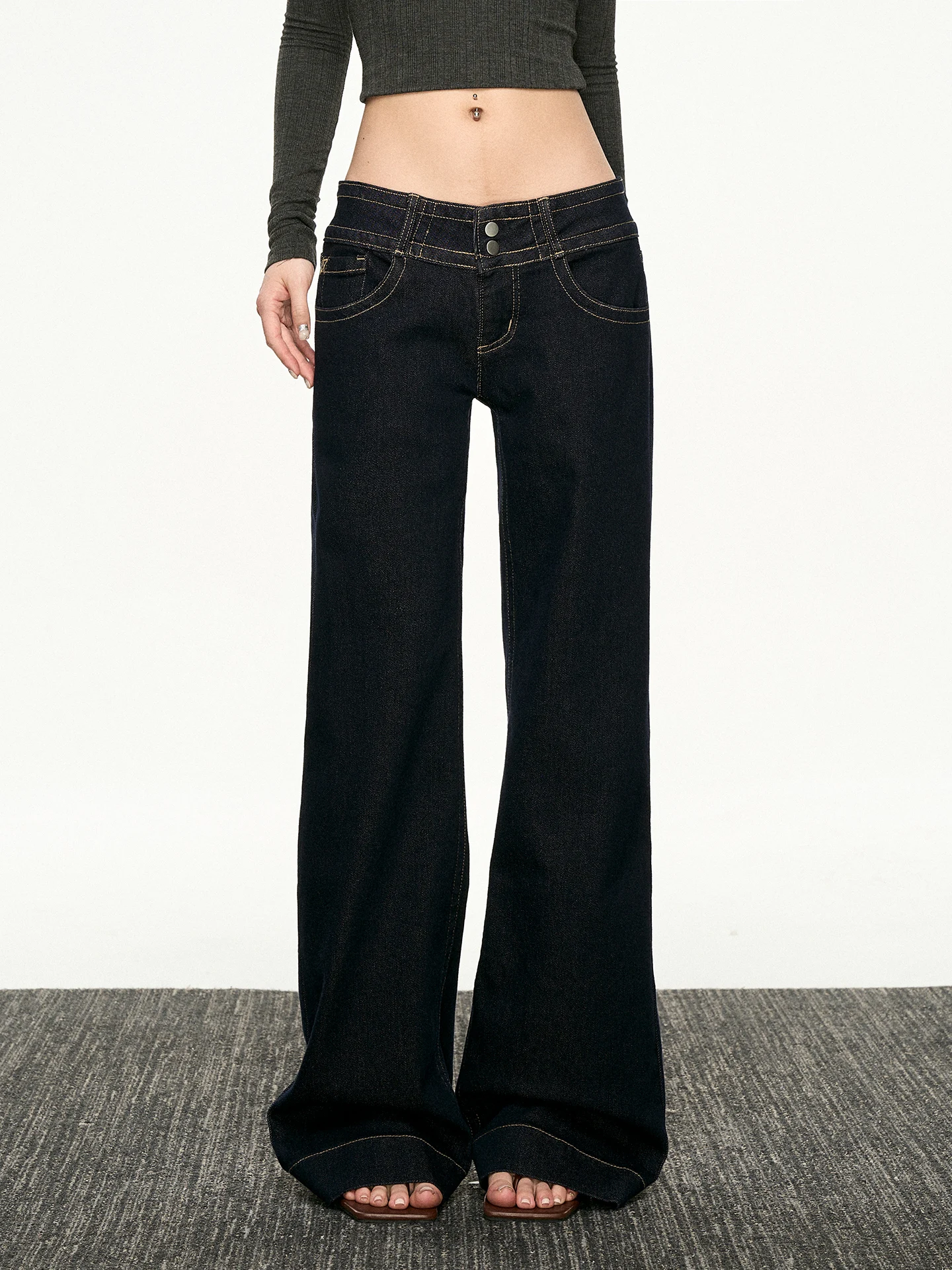 Aaisup American Style Retro Low Waist Straight Leg Jeans Women's Spring Summer Loose Slim Fit Long Pants Floor Length
Aaisup American Style Retro Low Waist Straight Leg Jeans Women's Spring Summer Loose Slim Fit Long Pants Floor Length
