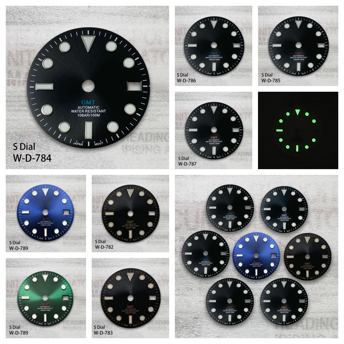 29mm S Logo GMT Dial Fit NH34 Movement Green Luminous Sunray Black Dial Watch Modification Accessories
29mm S Logo GMT Dial Fit NH34 Movement Green Luminous Sunray Black Dial Watch Modification Accessories