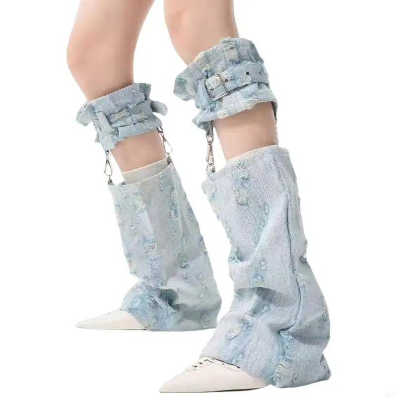 Women's Punk Denims Leg Warmers Jean Long Leg Socks Retro Flared Leg Covers Y1AC
Women's Punk Denims Leg Warmers Jean Long Leg Socks Retro Flared Leg Covers Y1AC