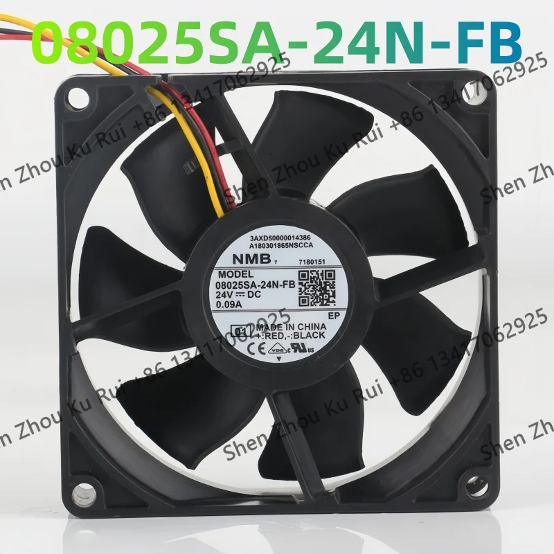 New original NMB 8025 80X80X25MM 8CM DC 24V 0.09A AC EC 3-wire 08025SA-24N-FB cooling fan Silent Inverter Converter
New original NMB 8025 80X80X25MM 8CM DC 24V 0.09A AC EC 3-wire 08025SA-24N-FB cooling fan Silent Inverter Converter