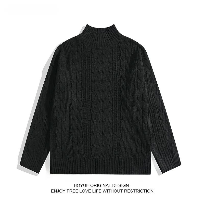 Мужской свитер Boyue с высоким воротником, вязаный, повседневный, винтажный, в стиле «ленивый шик», базовый слой, для колледжа
Мужской свитер Boyue с высоким воротником, вязаный, повседневный, винтажный, в стиле «ленивый шик», базовый слой, для колледжа