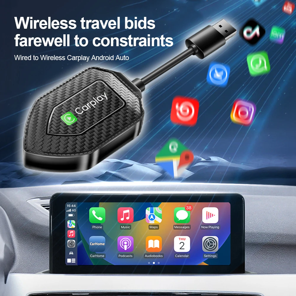 2 IN 1 Wireless Carplay Adapter for Android Phone Plug And Play Converts Wired Carplay to USB/Type C Auto Car Adapter
2 IN 1 Wireless Carplay Adapter for Android Phone Plug And Play Converts Wired Carplay to USB/Type C Auto Car Adapter