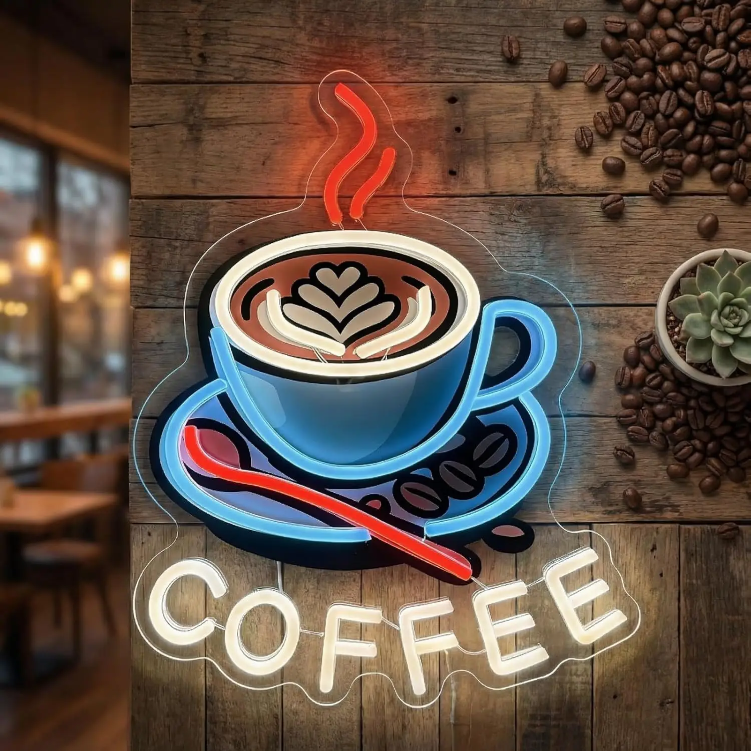Coffee Neon Sign USB Powered LED Neon Light for Cafes Kitchens Commercial Shops Windows Decoration Gifts Art Wall Light
Coffee Neon Sign USB Powered LED Neon Light for Cafes Kitchens Commercial Shops Windows Decoration Gifts Art Wall Light
