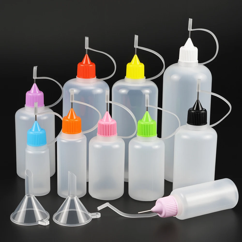 5pcs 10ml-120ml Precision Tip Applicator Bottles NeedleTip Squeeze Glue Bottles with 2 Mini Funnels for DIY Paint Paper Quilling
5pcs 10ml-120ml Precision Tip Applicator Bottles NeedleTip Squeeze Glue Bottles with 2 Mini Funnels for DIY Paint Paper Quilling