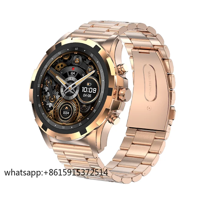 TLCRETE HK98 Men Smartwatch 1.43 Inch Steel Strap Metal Body Blood Oxygen Pressure Heart Rate Monitoring Answer Call Smart Watch
TLCRETE HK98 Men Smartwatch 1.43 Inch Steel Strap Metal Body Blood Oxygen Pressure Heart Rate Monitoring Answer Call Smart Watch