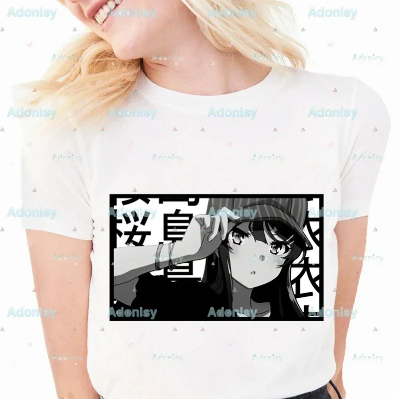 Mai Sakurajima Rascal Does Not Dream of Bunny GirlMan, летние модные женские футболки с короткими рукавами и принтом, топ, женская футболка
Mai Sakurajima Rascal Does Not Dream of Bunny GirlMan, летние модные женские футболки с короткими рукавами и принтом, топ, женская футболка