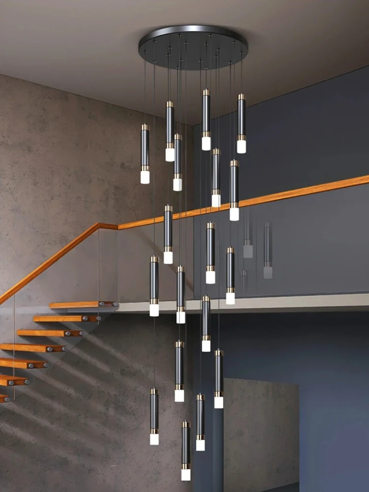 Interior Lighting Nordic Chandelier Home Decoration Living Room Pendant Modern Lustre Hall Lighting LED Staircase Long Pendant
Interior Lighting Nordic Chandelier Home Decoration Living Room Pendant Modern Lustre Hall Lighting LED Staircase Long Pendant