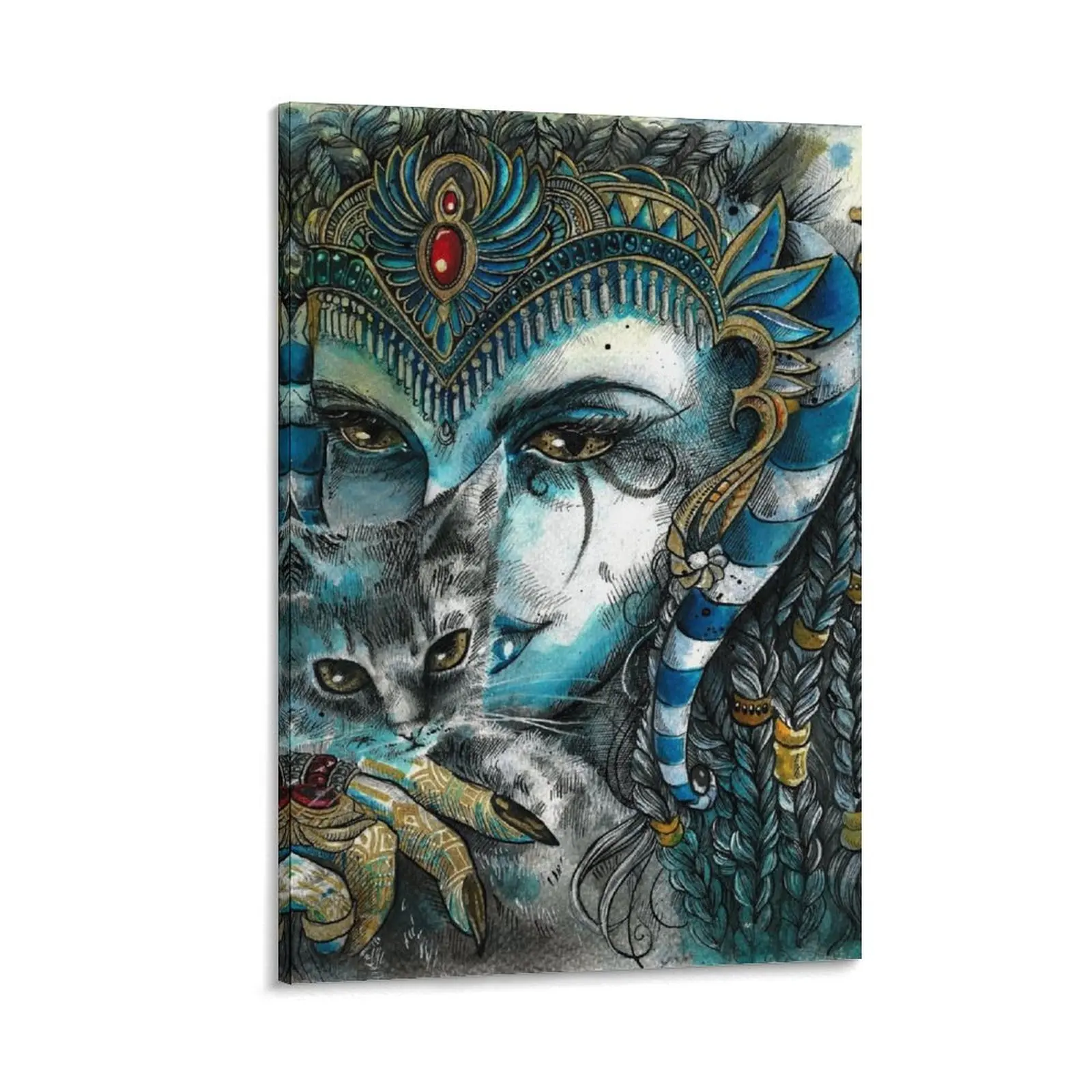 Goddess Bastet Canvas Painting Decoration bedroom wall decoration Home decoration
Goddess Bastet Canvas Painting Decoration bedroom wall decoration Home decoration