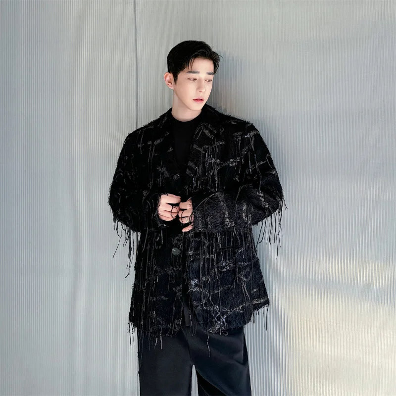 Spring Design Irregular Sequin Tassel Suit Men's Women's Performance Costume Stage Outfit Bla Jaet Casual Sle Breathable
Spring Design Irregular Sequin Tassel Suit Men's Women's Performance Costume Stage Outfit Bla Jaet Casual Sle Breathable