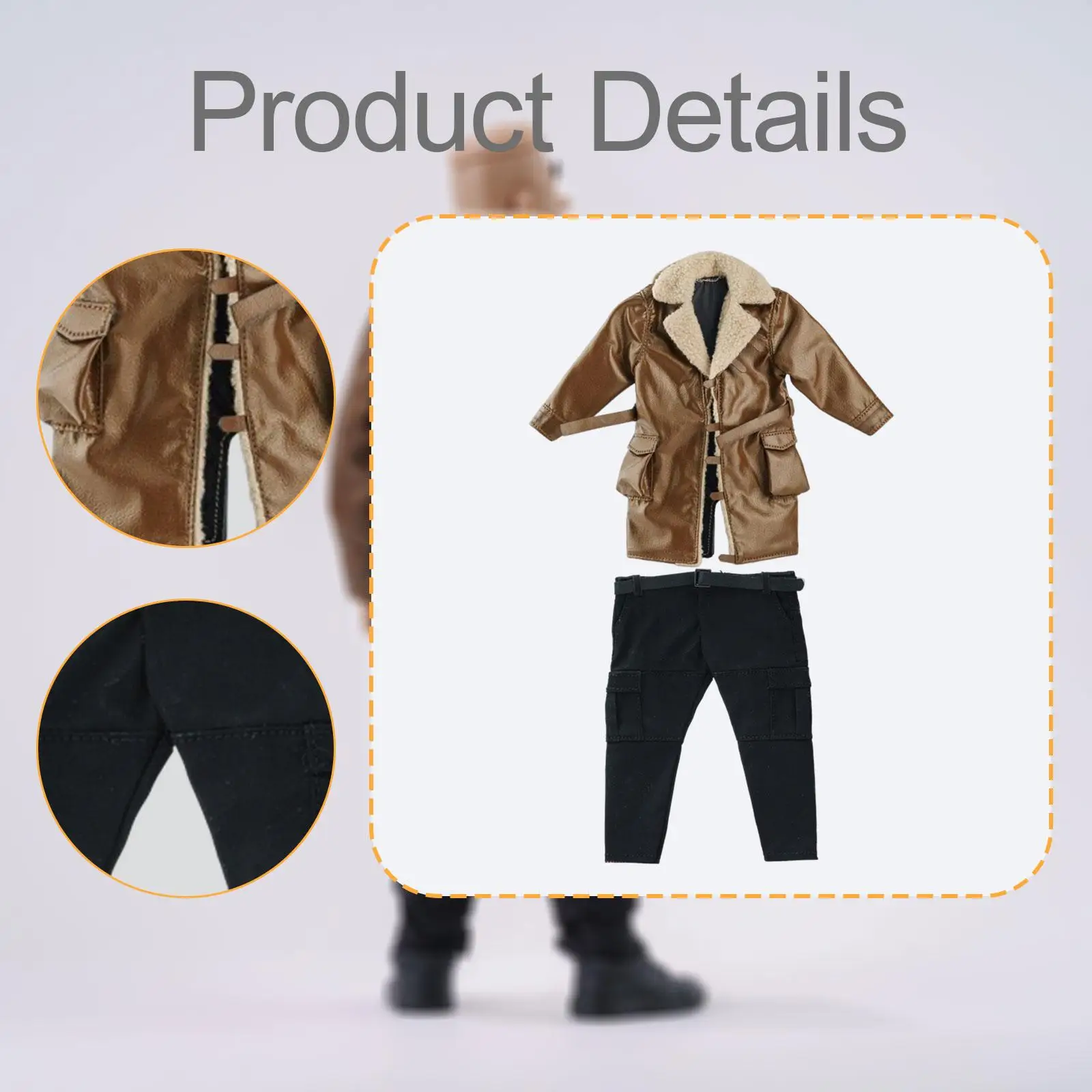 1 12 Scale Model Miniature Figure Clothes Leather Coat Outfit Doll Clothing for Photo Prop Fashion Strong Body
1 12 Scale Model Miniature Figure Clothes Leather Coat Outfit Doll Clothing for Photo Prop Fashion Strong Body