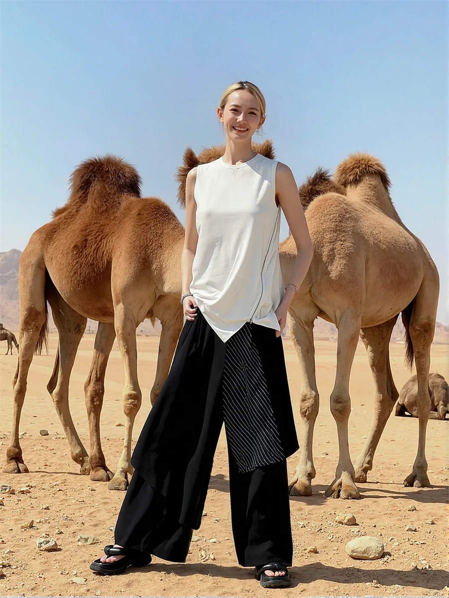 Многоуровневые брюки женские Y2K с бочонками женские модные широкие бедра до щиколотки повседневные модные уникальные формы дизайн уличный стиль эффект
Многоуровневые брюки женские Y2K с бочонками женские модные широкие бедра до щиколотки повседневные модные уникальные формы дизайн уличный стиль эффект