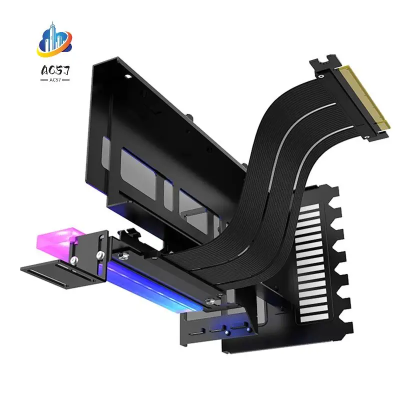 AC57-EZ-40 Вертикальный кронштейн видеокарты ARGB Pcie 4.0 X16 Кабель-адаптер Видеокарта Кронштейн рулевого управления
AC57-EZ-40 Вертикальный кронштейн видеокарты ARGB Pcie 4.0 X16 Кабель-адаптер Видеокарта Кронштейн рулевого управления