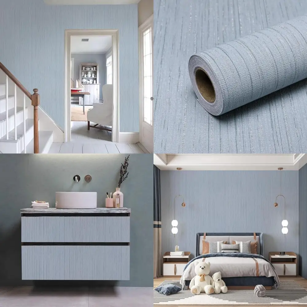 Vintage Light Blue Grasscloth Wallpaper - Removable and Waterproof, Ideal for Walls, Cabinets, and Furniture (Set of 23.6x480)
Vintage Light Blue Grasscloth Wallpaper - Removable and Waterproof, Ideal for Walls, Cabinets, and Furniture (Set of 23.6x480)