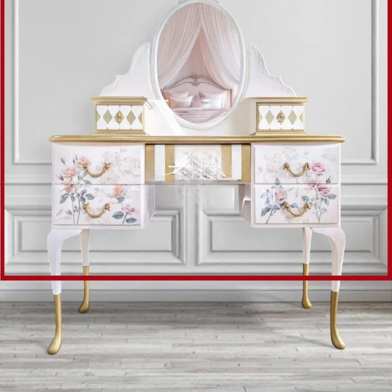 ls 42French Solid Wood Hand-painted Dressing Table American Modern Bedroom Pastoral Painted Dressing Table
ls 42French Solid Wood Hand-painted Dressing Table American Modern Bedroom Pastoral Painted Dressing Table