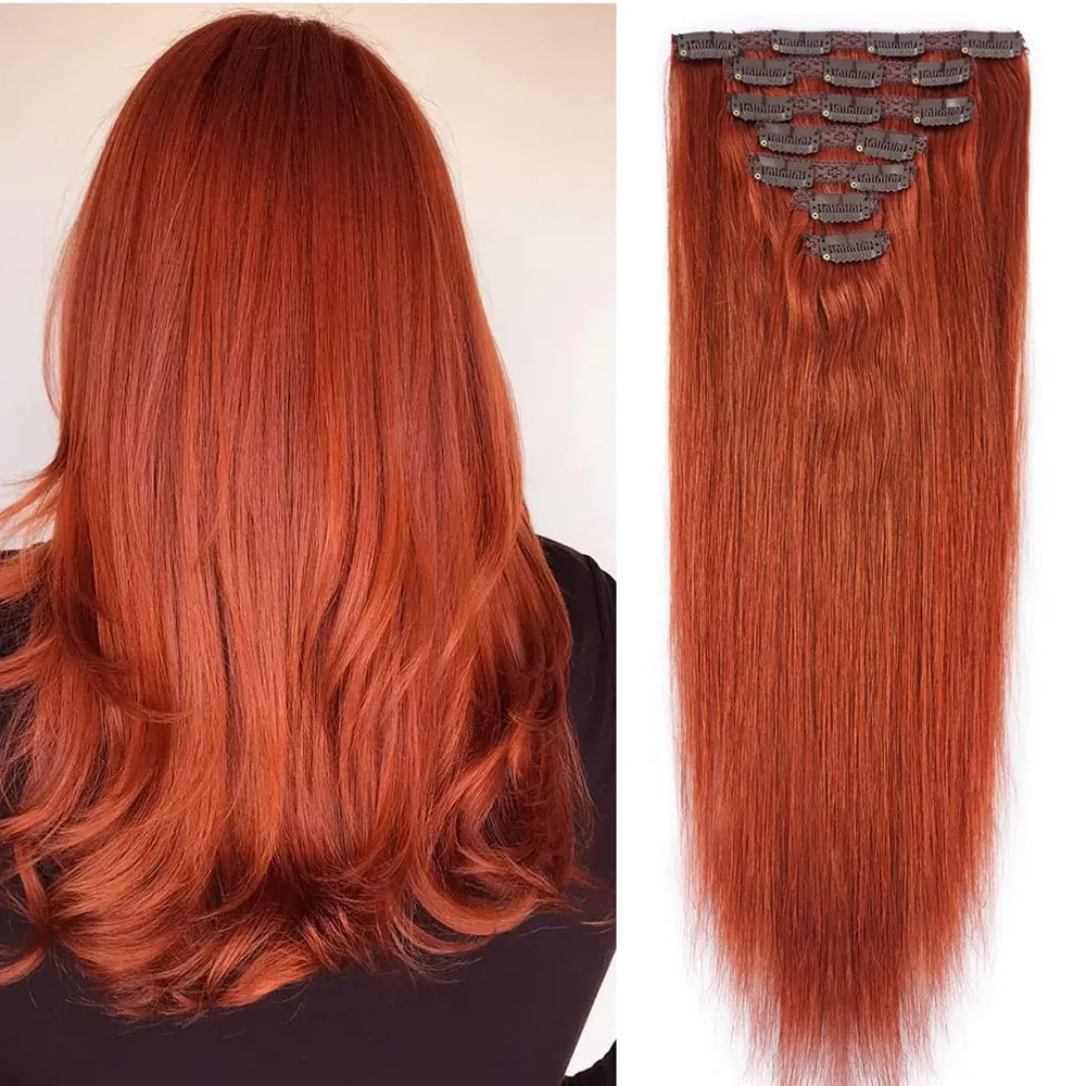 28-дюймовые заколки для наращивания человеческих волос на всю голову, 100 г, 8 шт. # 350 медных красных двойных уточных удлинителей, толстые, прямые, шелковистые
28-дюймовые заколки для наращивания человеческих волос на всю голову, 100 г, 8 шт. # 350 медных красных двойных уточных удлинителей, толстые, прямые, шелковистые
