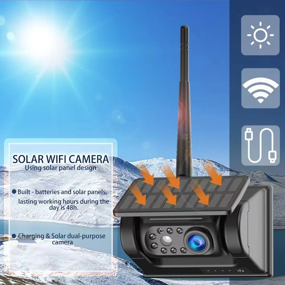 Wi-Fi Solar Panel 100m Front Rear View Camera Wireless Car Camera for Bus Van Truck Rv Supports Ios Android Phone
Wi-Fi Solar Panel 100m Front Rear View Camera Wireless Car Camera for Bus Van Truck Rv Supports Ios Android Phone