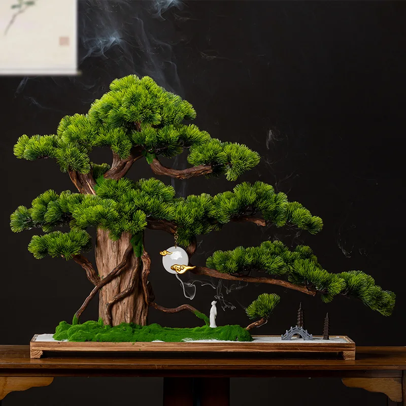 Simulated welcome pine bonsai porch living room ornament Luo Hansong potted plant large green plant fake pine landscaping
Simulated welcome pine bonsai porch living room ornament Luo Hansong potted plant large green plant fake pine landscaping