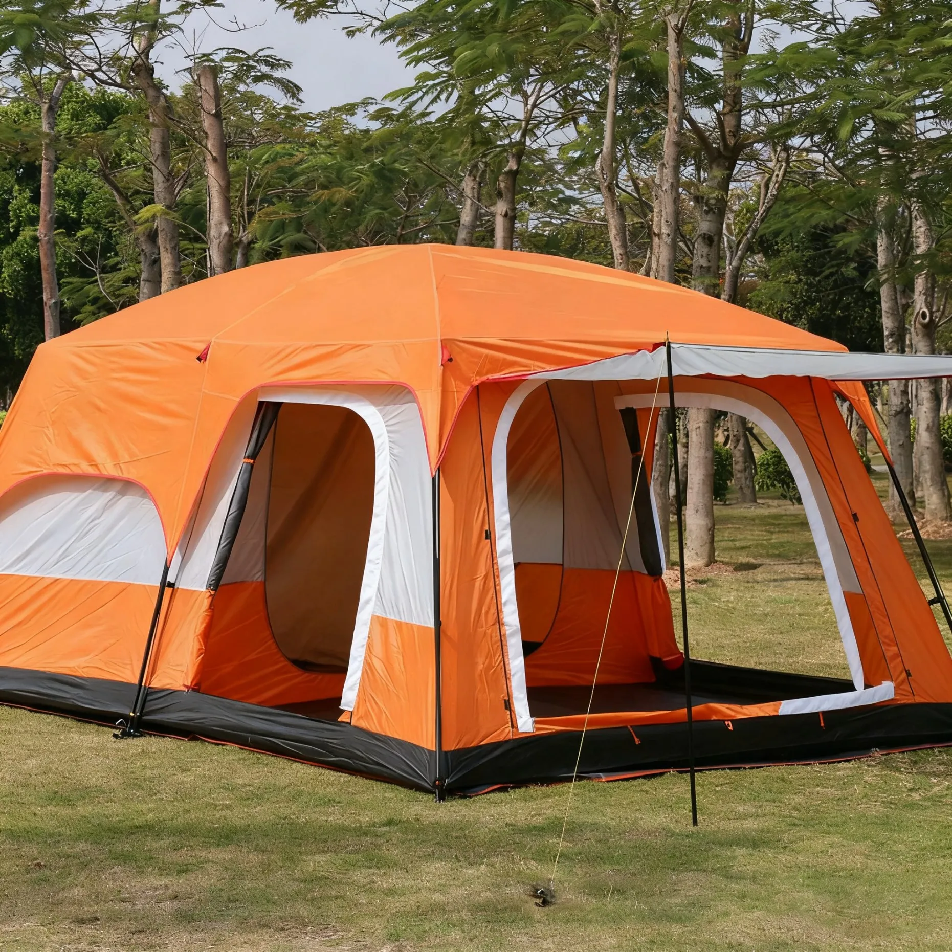 2 спальни, 1 палатка для кемпинга, 5-8 человек, двухслойная, утолщенная непромокаемая палатка большого размера, оборудование для семейного лагеря на открытом воздухе
2 спальни, 1 палатка для кемпинга, 5-8 человек, двухслойная, утолщенная непромокаемая палатка большого размера, оборудование для семейного лагеря на открытом воздухе