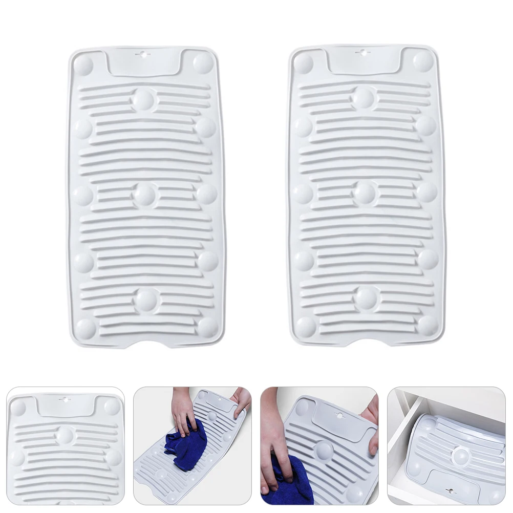 2Pcs PVC Folding Washboard NonSlip Clothes Laundry Mat Suction Cups Household Travel Portable Storage SpaceSaving
2Pcs PVC Folding Washboard NonSlip Clothes Laundry Mat Suction Cups Household Travel Portable Storage SpaceSaving