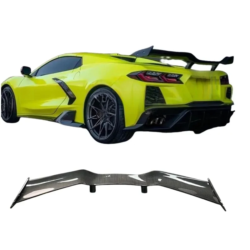 High Quality Dry Carbon Fiber Rear Trunk Wing Spoiler Fits Corvette C8 Z06
High Quality Dry Carbon Fiber Rear Trunk Wing Spoiler Fits Corvette C8 Z06