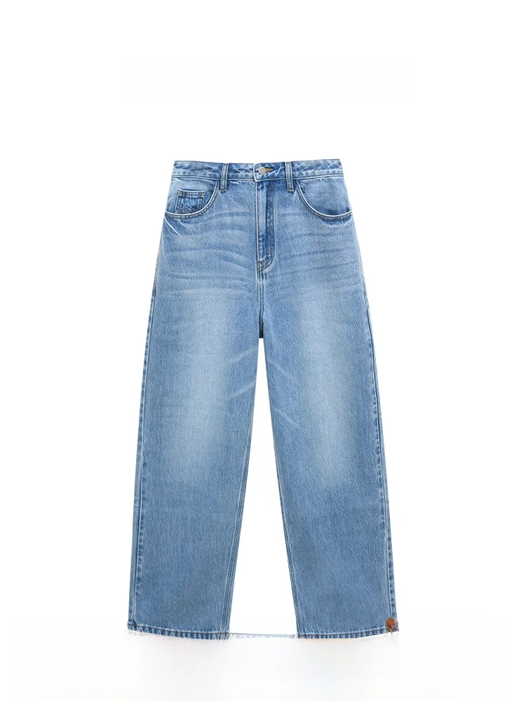 Golden Barry High Waist Wide Leg Jeans Light Blue Waed Denim Spring Summer Vintage Women's Premium Faion Trousers
Golden Barry High Waist Wide Leg Jeans Light Blue Waed Denim Spring Summer Vintage Women's Premium Faion Trousers