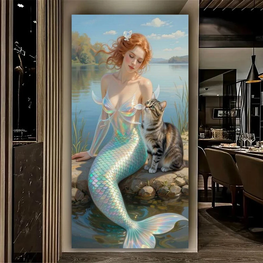 Новинка! Наборы для алмазной вышивки «Русалка и кошка» большого размера, с полной выкладкой (квадратные и круглые стразы), мозаика, декор для стен.
Новинка! Наборы для алмазной вышивки «Русалка и кошка» большого размера, с полной выкладкой (квадратные и круглые стразы), мозаика, декор для стен.