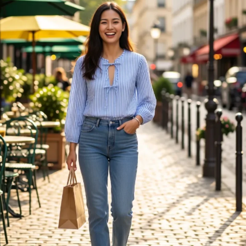 Новинка Весны 2026: Шикарная минималистичная блузка из поплина с завязками на шее для повседневной носки
Новинка Весны 2026: Шикарная минималистичная блузка из поплина с завязками на шее для повседневной носки