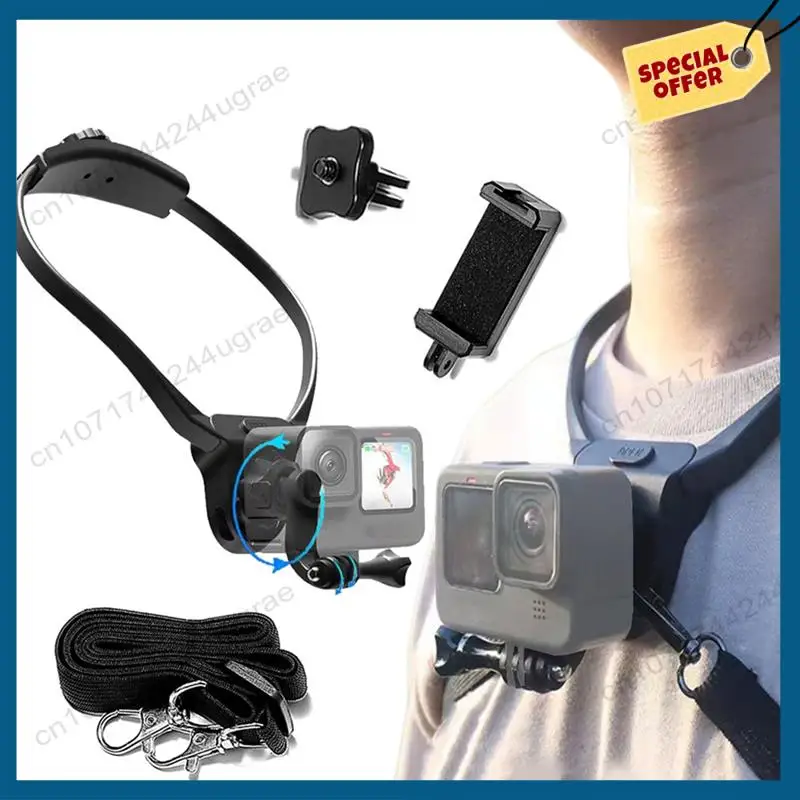-A15I Adjustable Camera Hanging Neck Holder For Gopro13 12 11 10 Sports Camera Collar Holder First Perspective Shooting Riding
-A15I Adjustable Camera Hanging Neck Holder For Gopro13 12 11 10 Sports Camera Collar Holder First Perspective Shooting Riding