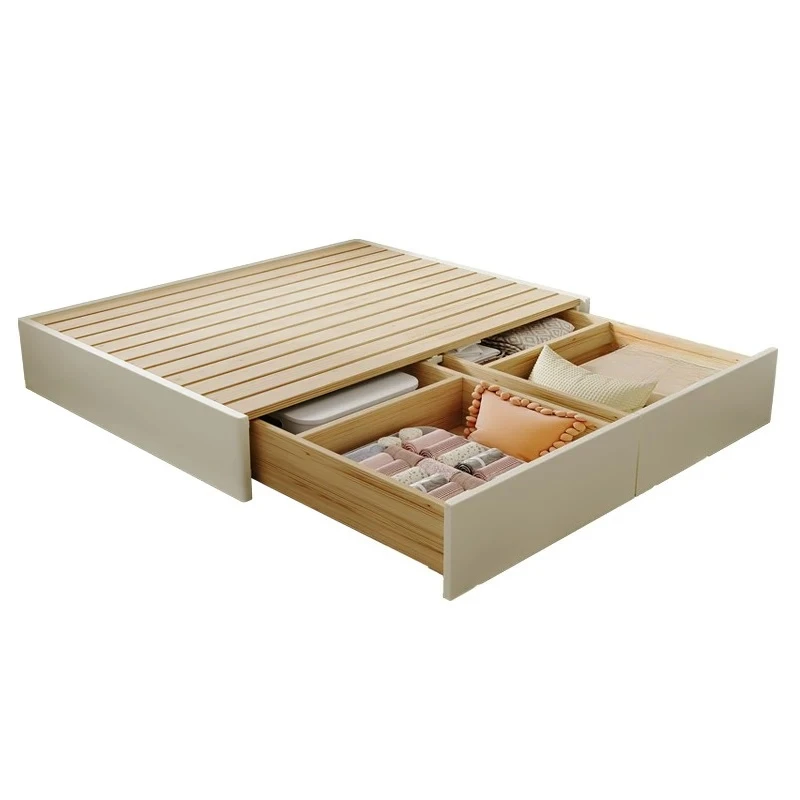 Solid wood bed tatami box small apartment drawer storage bed Japanese storage
Solid wood bed tatami box small apartment drawer storage bed Japanese storage