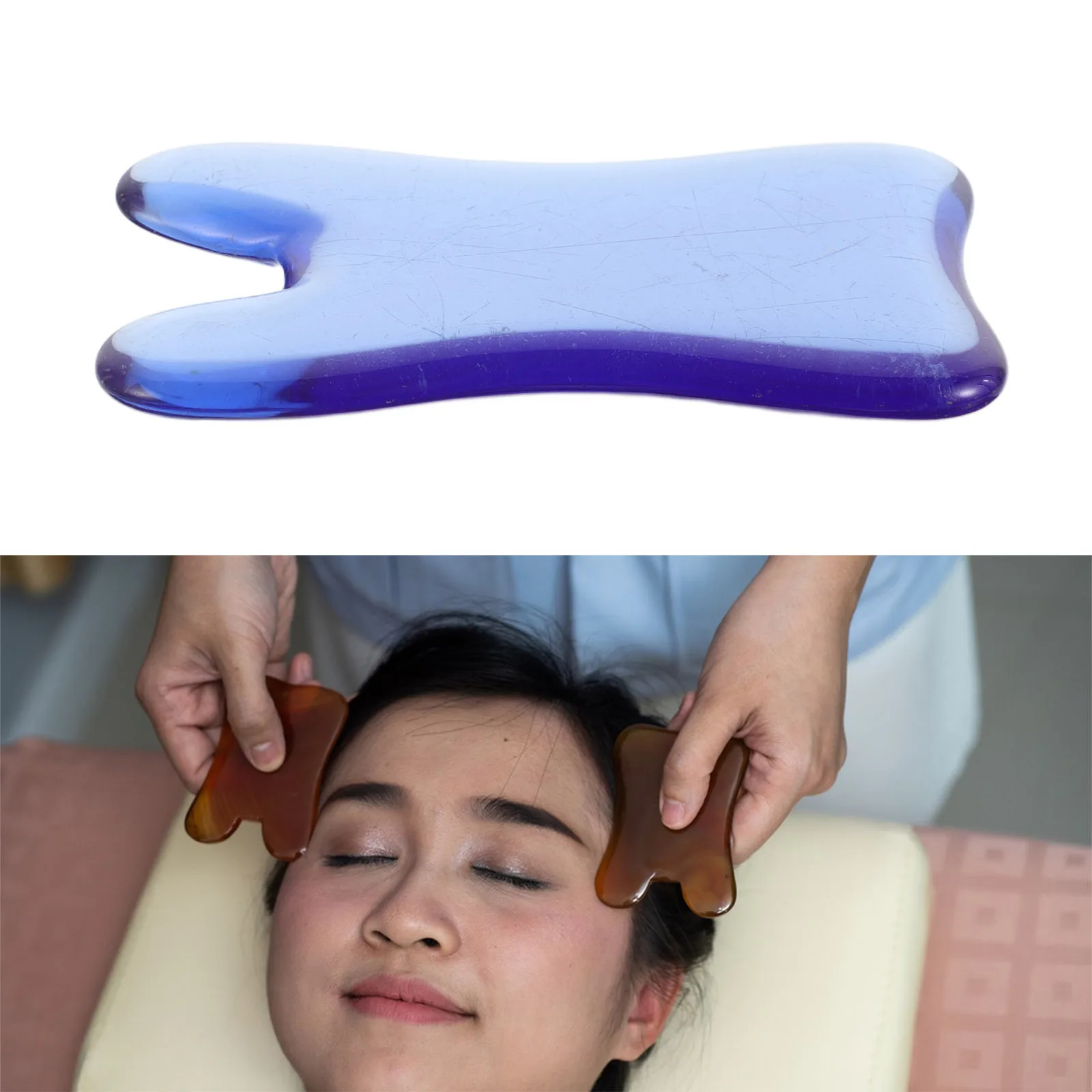 Gua Sha Facial Tool Made of Blue Crystal for Enhanced Skincare Absorption Contouring Massage Stone for Men Women Soothing
Gua Sha Facial Tool Made of Blue Crystal for Enhanced Skincare Absorption Contouring Massage Stone for Men Women Soothing