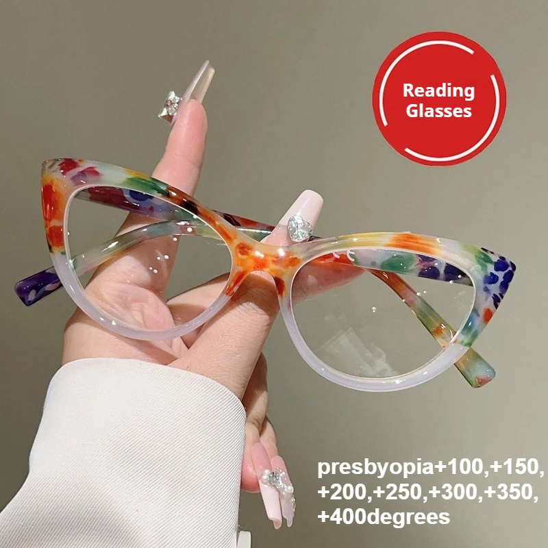 Нерегулярный узор контрастного цвета, пластиковая оправа «кошачий глаз», очки для чтения для пресбиопии, повседневные темпераментные модные очки с защитой от кроя
Нерегулярный узор контрастного цвета, пластиковая оправа «кошачий глаз», очки для чтения для пресбиопии, повседневные темпераментные модные очки с защитой от кроя