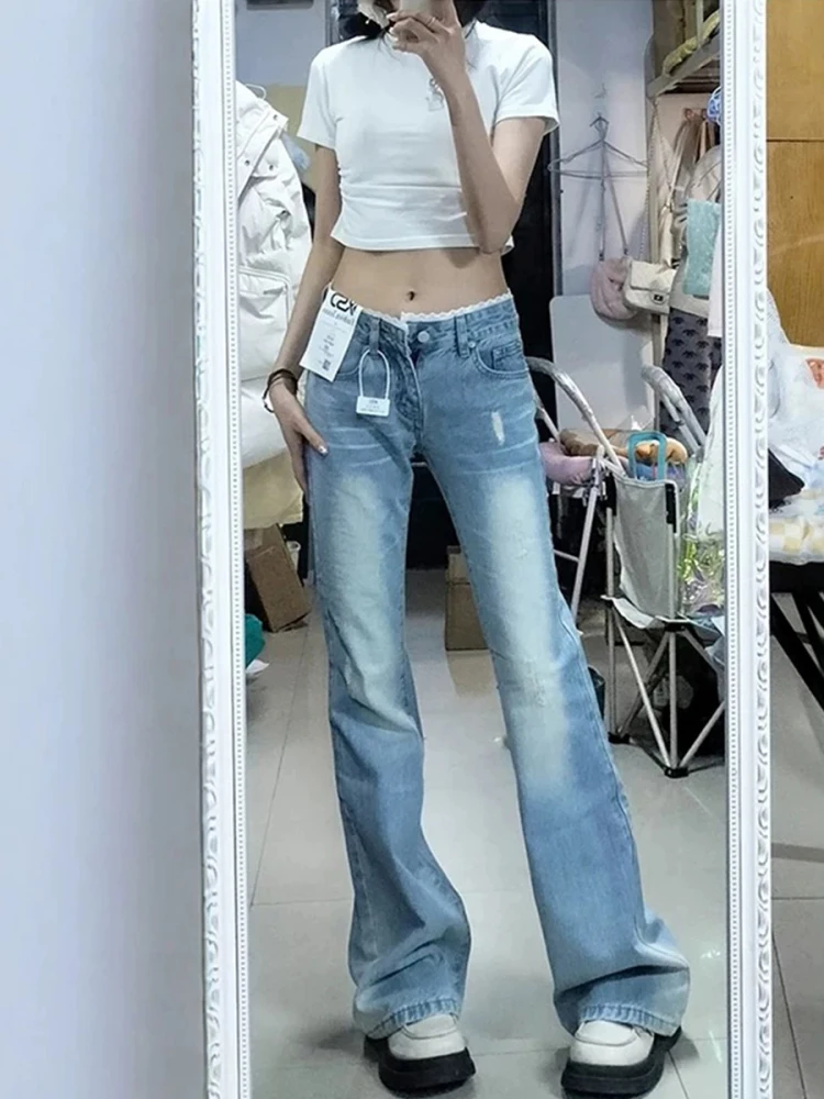 Джинсы женские больших размеров с высокой талией, синие, прямые, слегка расклешенные, в стиле ретро, американский стиль, весна-лето
Джинсы женские больших размеров с высокой талией, синие, прямые, слегка расклешенные, в стиле ретро, американский стиль, весна-лето