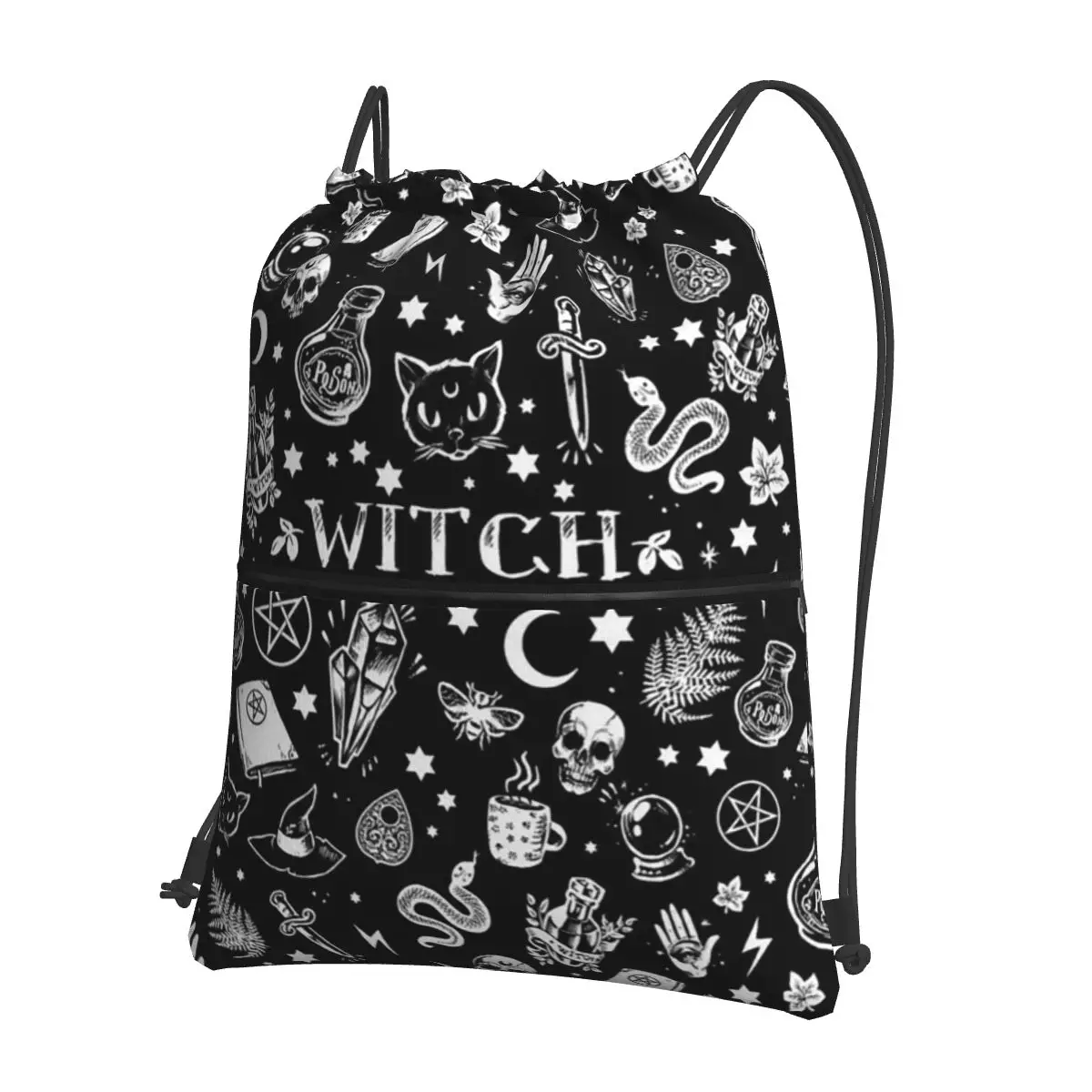 Skull Cat Moon Gothic Design Backpacks Portable Drawstring Bags Sundries Bag Book Bags for Man Woman Students
Skull Cat Moon Gothic Design Backpacks Portable Drawstring Bags Sundries Bag Book Bags for Man Woman Students