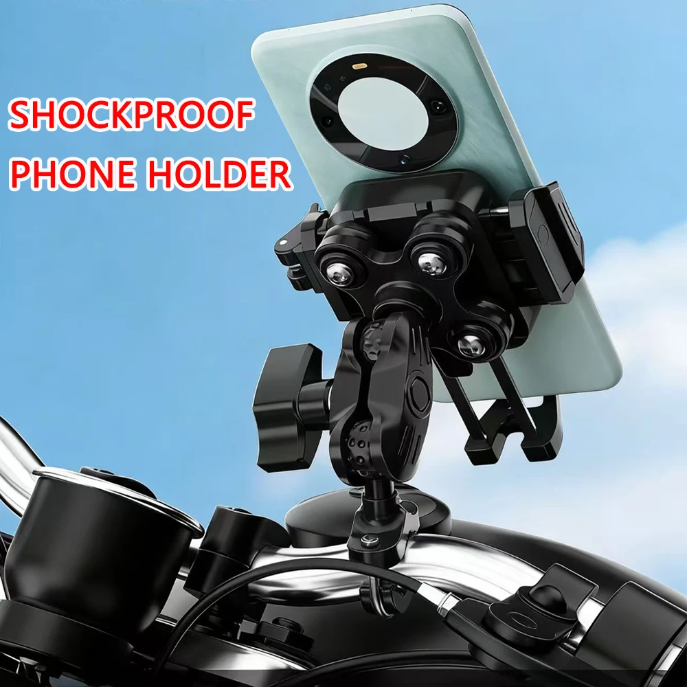 Motorcycle Riding Shock-Absorbing Phone Holder Adjustable Anti-Theft FOR Yamaha Aerosports X Augur155 QBIX125 SMAX BMS Force
Motorcycle Riding Shock-Absorbing Phone Holder Adjustable Anti-Theft FOR Yamaha Aerosports X Augur155 QBIX125 SMAX BMS Force