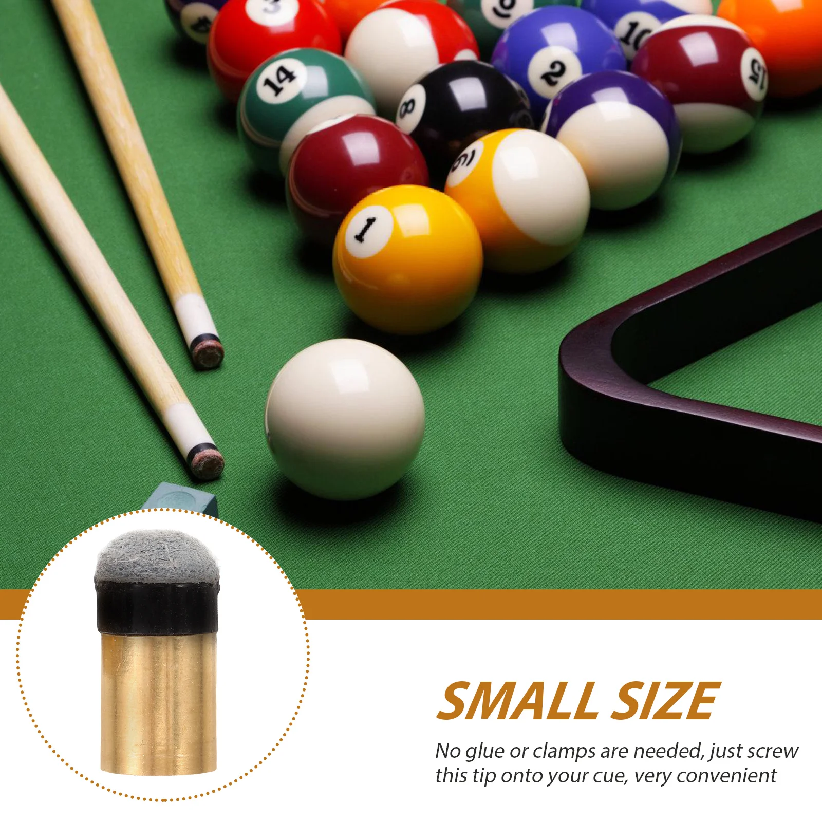 5 Pcs Nine Club Screw Tip Billiards Tool Pool Stick Tips Accessories Portable Supplies Cue
5 Pcs Nine Club Screw Tip Billiards Tool Pool Stick Tips Accessories Portable Supplies Cue