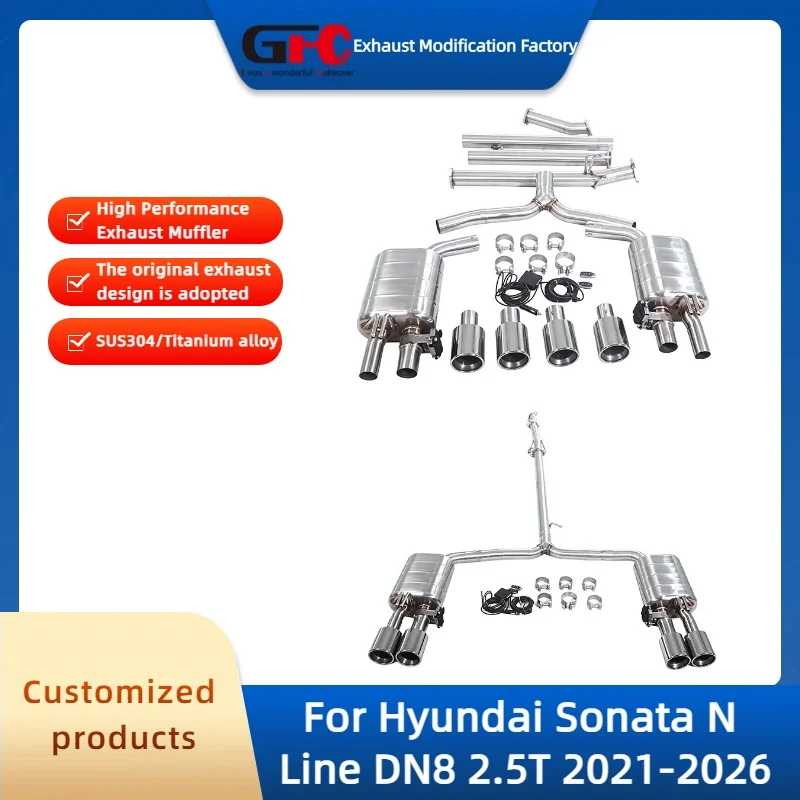 Catback Valvetronic Exhaust Pipe For Hyundai Sonata N Line DN8 2.5T 2021-2026 High Performance Stainless Steel Exhaust Muffler
Catback Valvetronic Exhaust Pipe For Hyundai Sonata N Line DN8 2.5T 2021-2026 High Performance Stainless Steel Exhaust Muffler