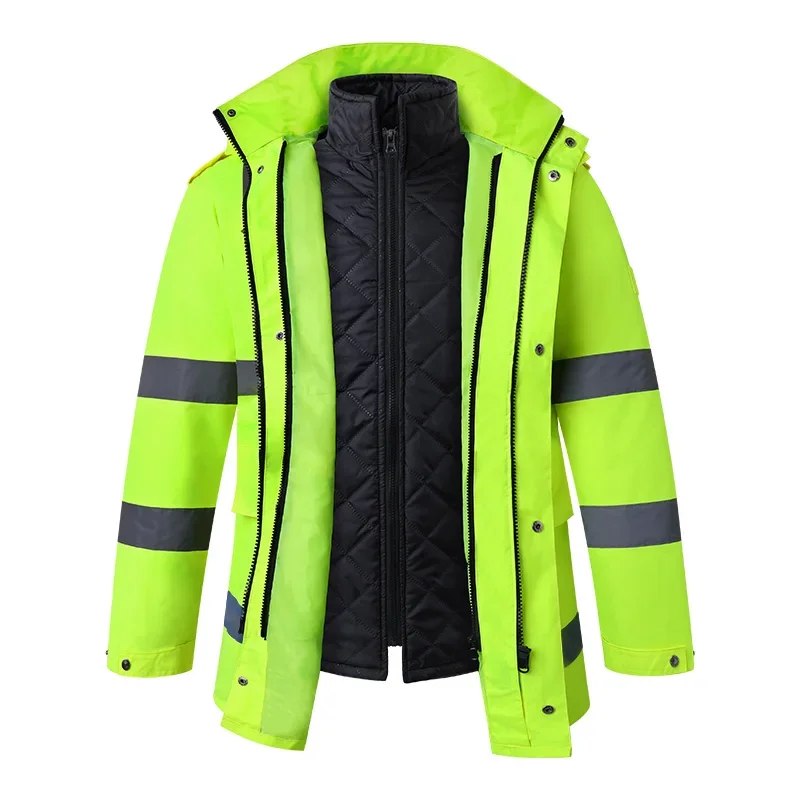 *Reflective cotton-padded clothes men's winter thickened traffic safety cotton clothes fluorescent jacket cold-proof clothes coa
*Reflective cotton-padded clothes men's winter thickened traffic safety cotton clothes fluorescent jacket cold-proof clothes coa