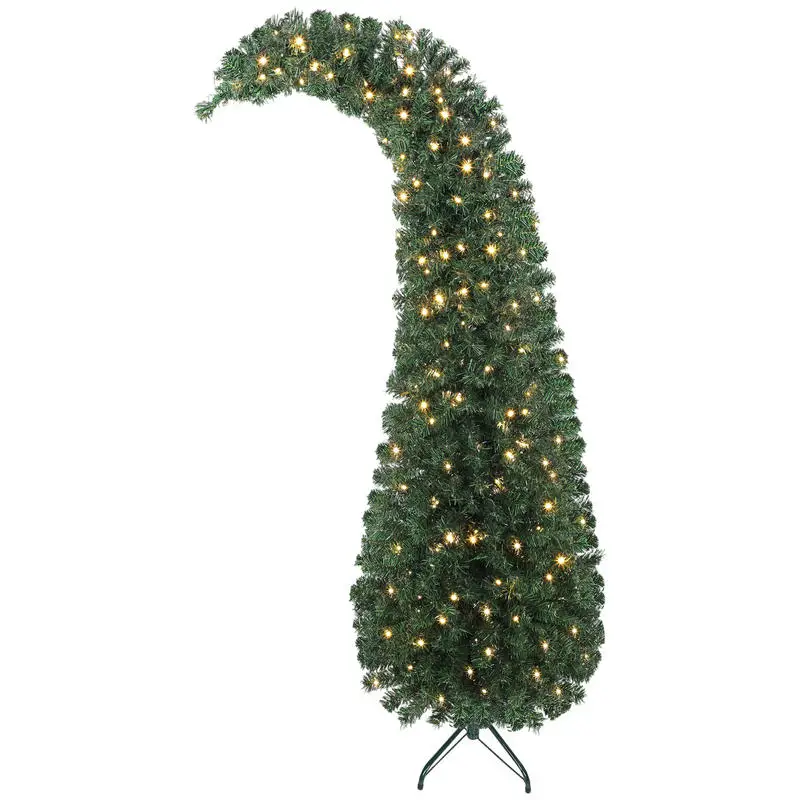 HOMCOM 6 ft Prelit Christmas Tree, Whimsical Xmas Tree Slim High Mountain Fir with 200 LEDs and Metal Stand, Green
HOMCOM 6 ft Prelit Christmas Tree, Whimsical Xmas Tree Slim High Mountain Fir with 200 LEDs and Metal Stand, Green