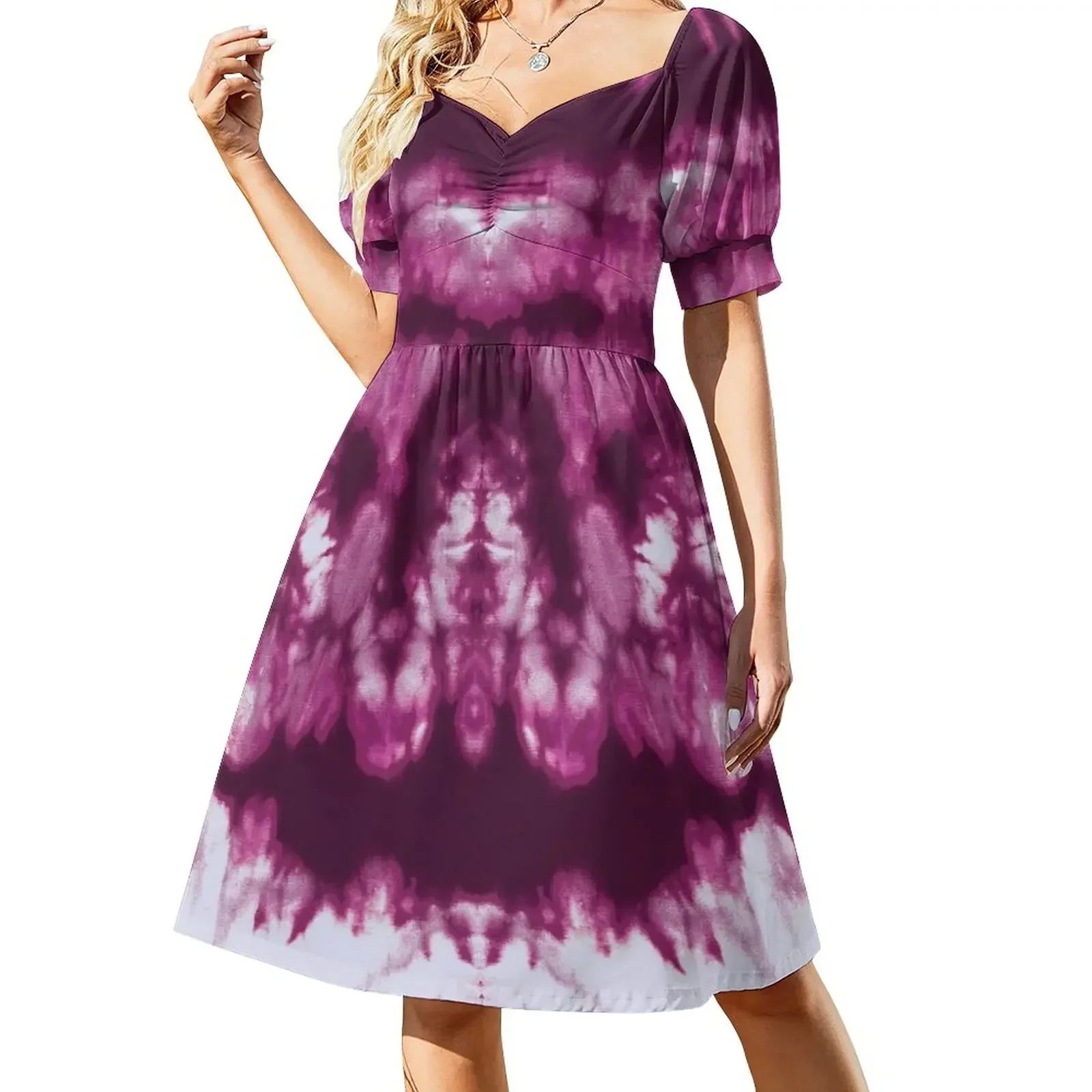 Boho Bordeaux Shibori Short-Sleeved Dress summer dress womens 2025 dresses for prom long sleeve dresses Dress
Boho Bordeaux Shibori Short-Sleeved Dress summer dress womens 2025 dresses for prom long sleeve dresses Dress