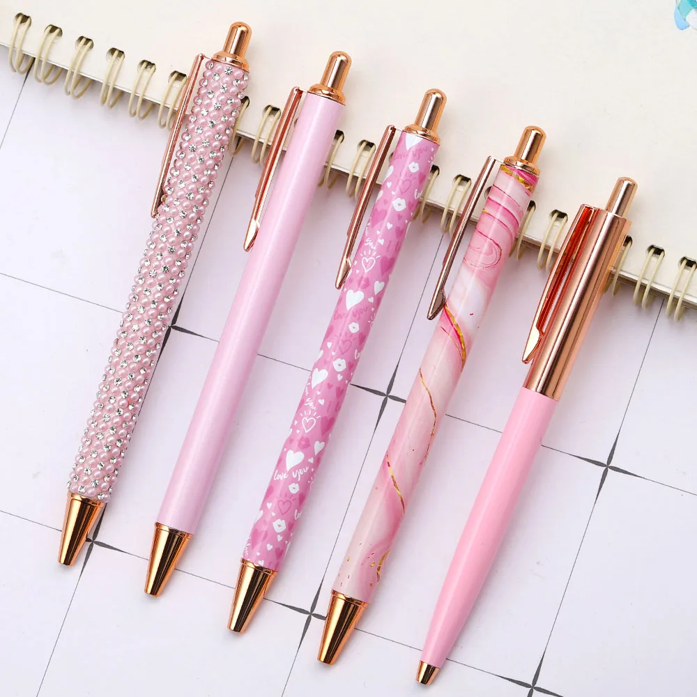 5 Pieces Lytwtw's Press Ballpoint Pen Luxury Cute Kawaii Pink Roseo Metal Stationery School Office Supplies Spinning
5 Pieces Lytwtw's Press Ballpoint Pen Luxury Cute Kawaii Pink Roseo Metal Stationery School Office Supplies Spinning