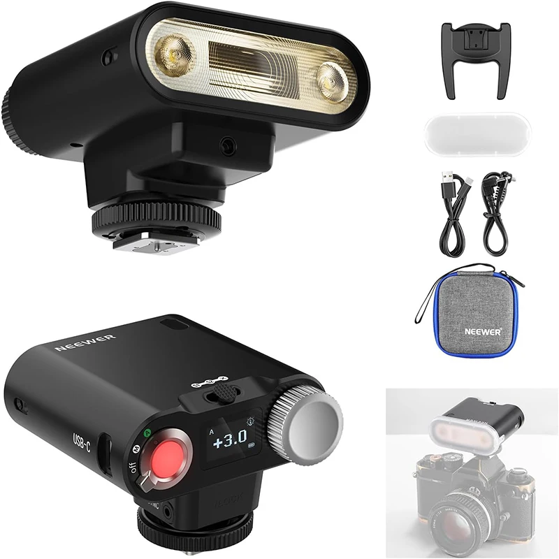 NEEWER Z160 Flash for Canon/Nikon/Sony/Fuji/Olympus.22Ws GN14 6000K.A/M Mode 1/1-1/128.1100mAh 650 Shots 1.5s Recycle
NEEWER Z160 Flash for Canon/Nikon/Sony/Fuji/Olympus.22Ws GN14 6000K.A/M Mode 1/1-1/128.1100mAh 650 Shots 1.5s Recycle