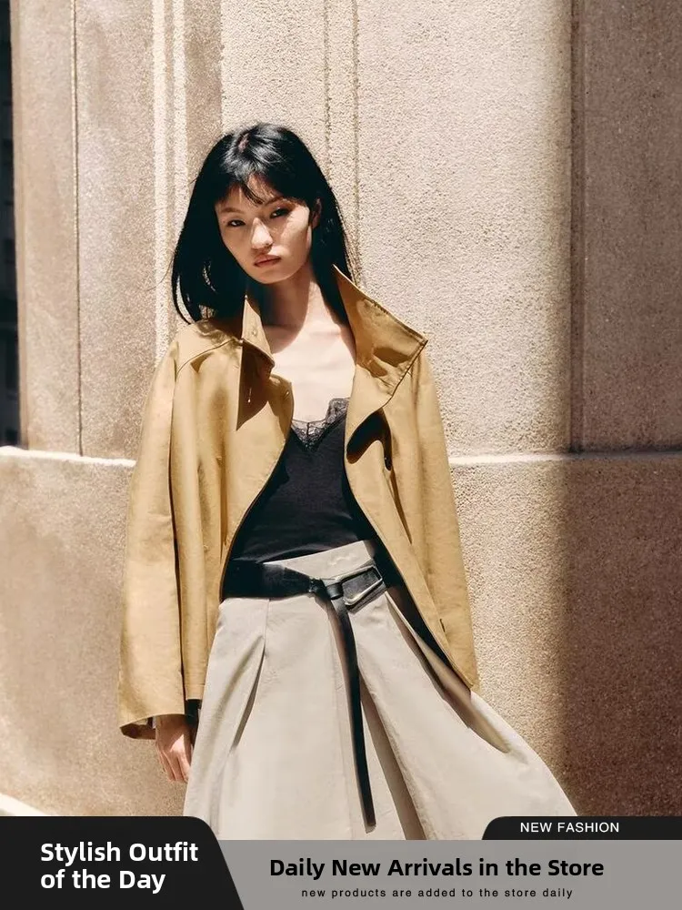 Новое осеннее женское модное свободное длинное пальто с воротником-стойкой для колледжа ZA 25, 3833243 732, чистый цвет 
Новое осеннее женское модное свободное длинное пальто с воротником-стойкой для колледжа ZA 25, 3833243 732, чистый цвет