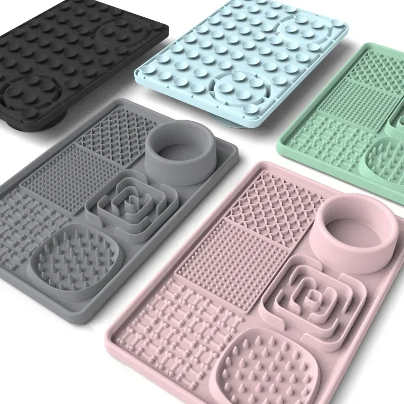 Multifunction Pet Slow Feeder Bowls Dog Licking Mat with Suction Cups for Anxiety Relief Dog Cat Water Drinking Eating Food
Multifunction Pet Slow Feeder Bowls Dog Licking Mat with Suction Cups for Anxiety Relief Dog Cat Water Drinking Eating Food