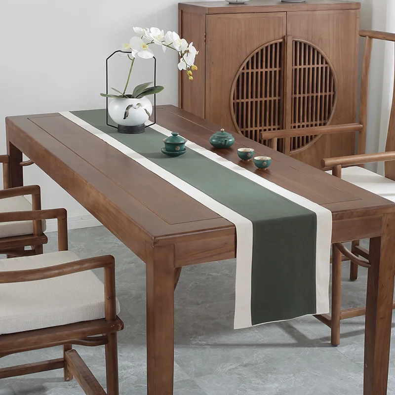 Chinese Style Table Runner Cotton Linen Zen Tea Table Runners Thickened Double-sided TV Cabinet Cover Dining Table Cloth
Chinese Style Table Runner Cotton Linen Zen Tea Table Runners Thickened Double-sided TV Cabinet Cover Dining Table Cloth